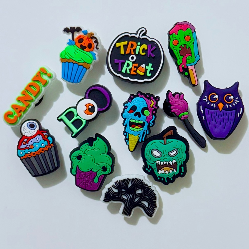 12 Halloween Croc Charms Jibbit Shoe Charm Disney Croc Charms